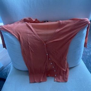 Orange J Crew long sleeve